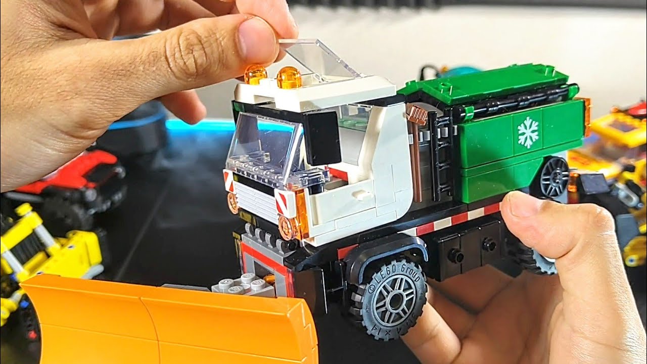 LEGO Tractor, Fire Engine, Ambulance Car, Excavator and other Cars. Review and ASMR
