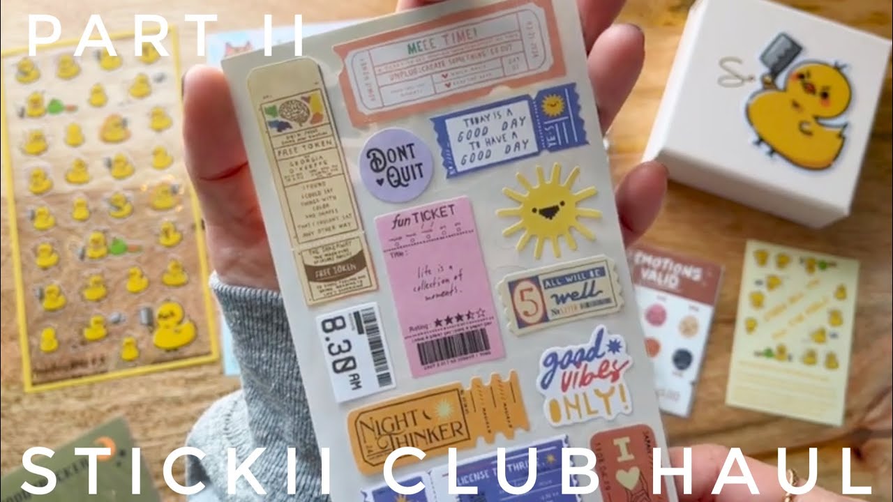 Part II Stickii Club Haul - So Many Planner Stickers!