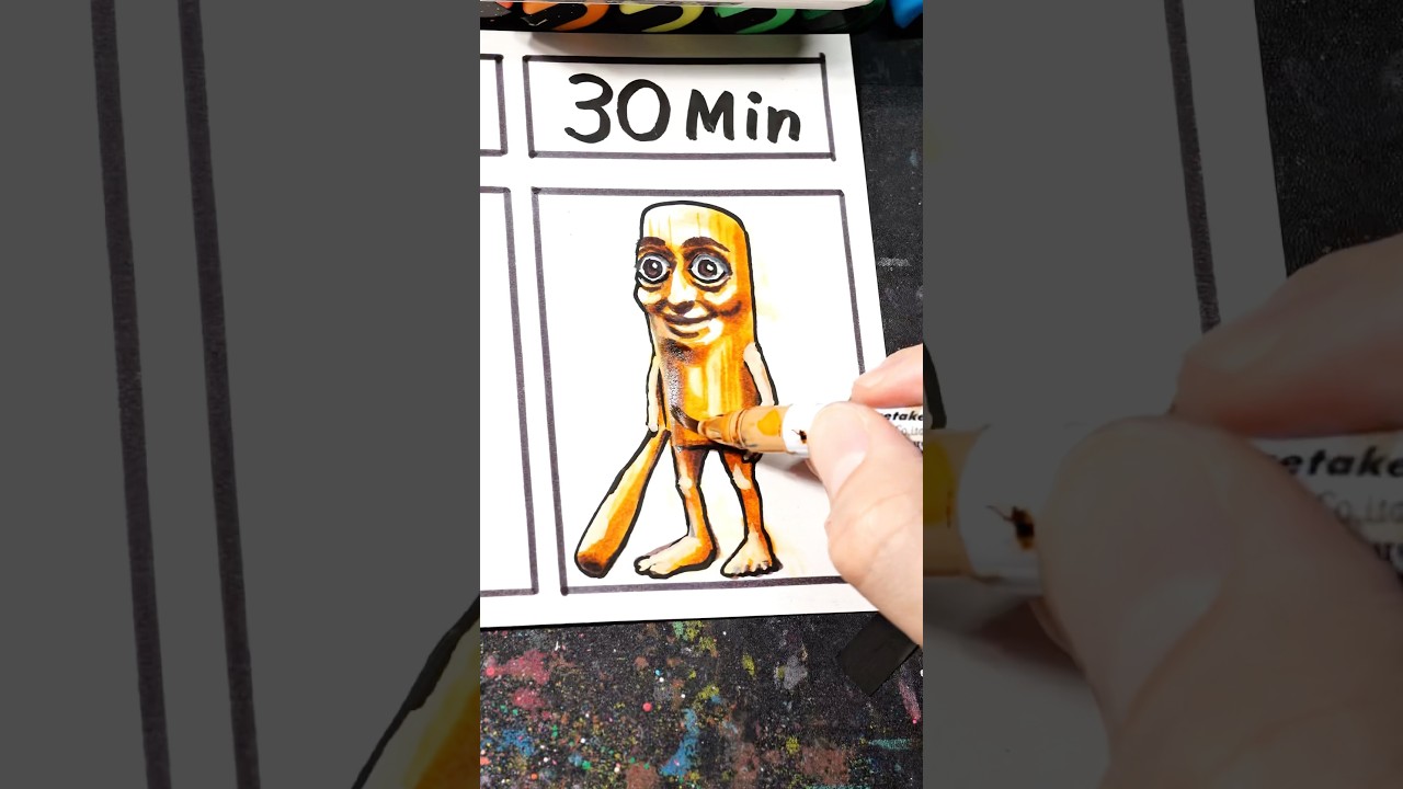 Drawing TungTungTungSahur 30Sec,3Min,30Min Challenge