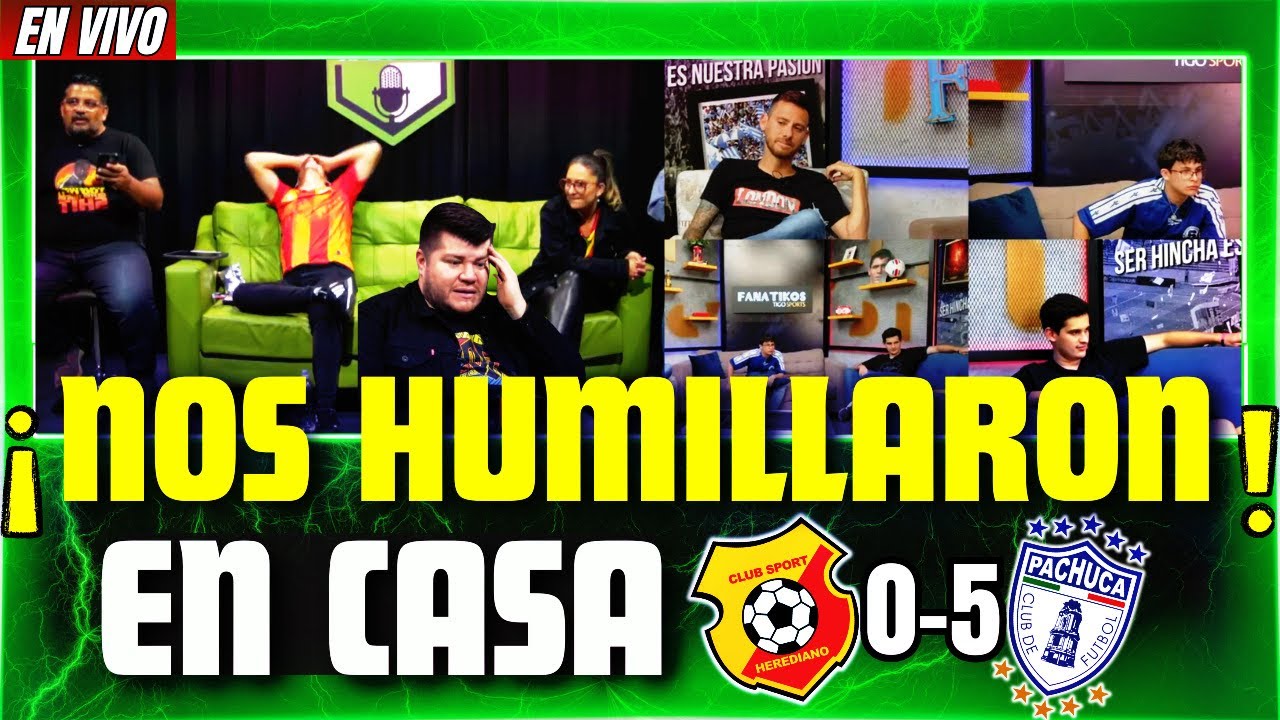 MEJORES REACCIONES DE TICOS A LA GOLEADA del PACHUCA 5-0 HEREDIANO en VIVO🔴