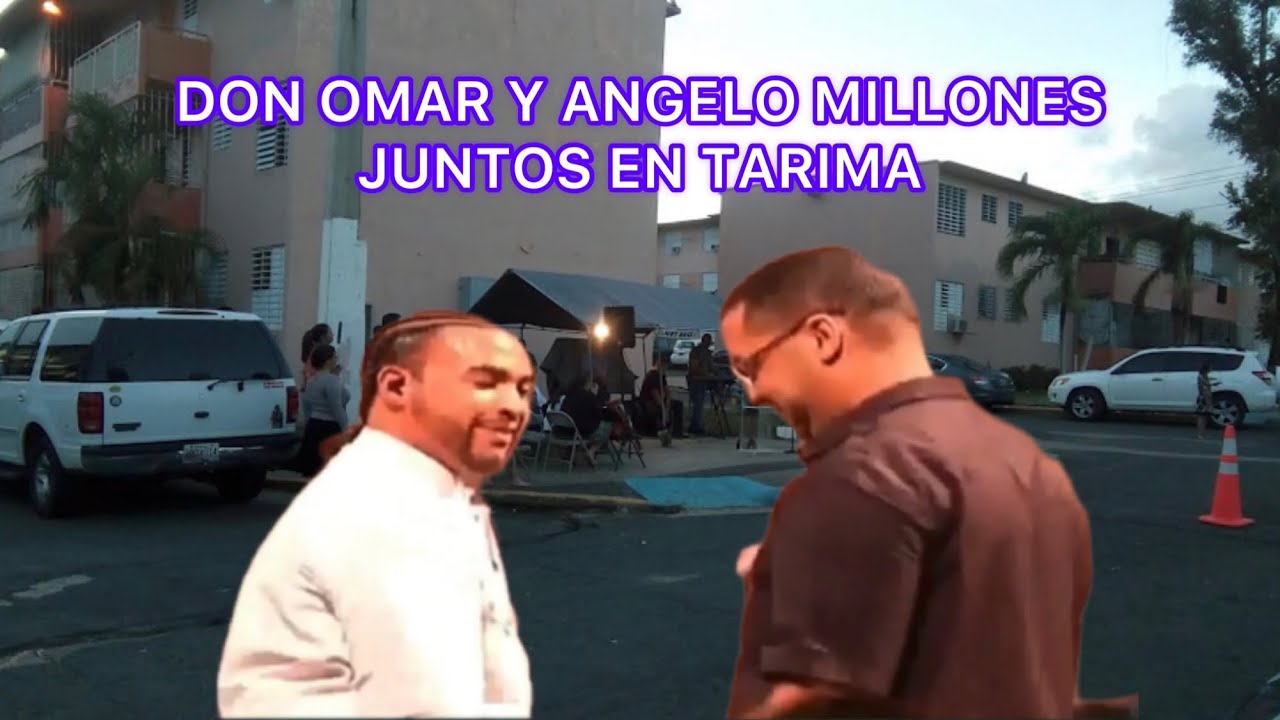 “ANGELO MILLONES” EN TARIMA Y DON OMAR TIRÁNDOLE A HÉCTOR EL FATHER EN BARBOSA EN EL 2008