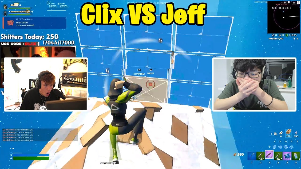 Clix VS Asian Jeff 2v2 TOXIC Fights w/ Stable Ronaldo & OliverOG!