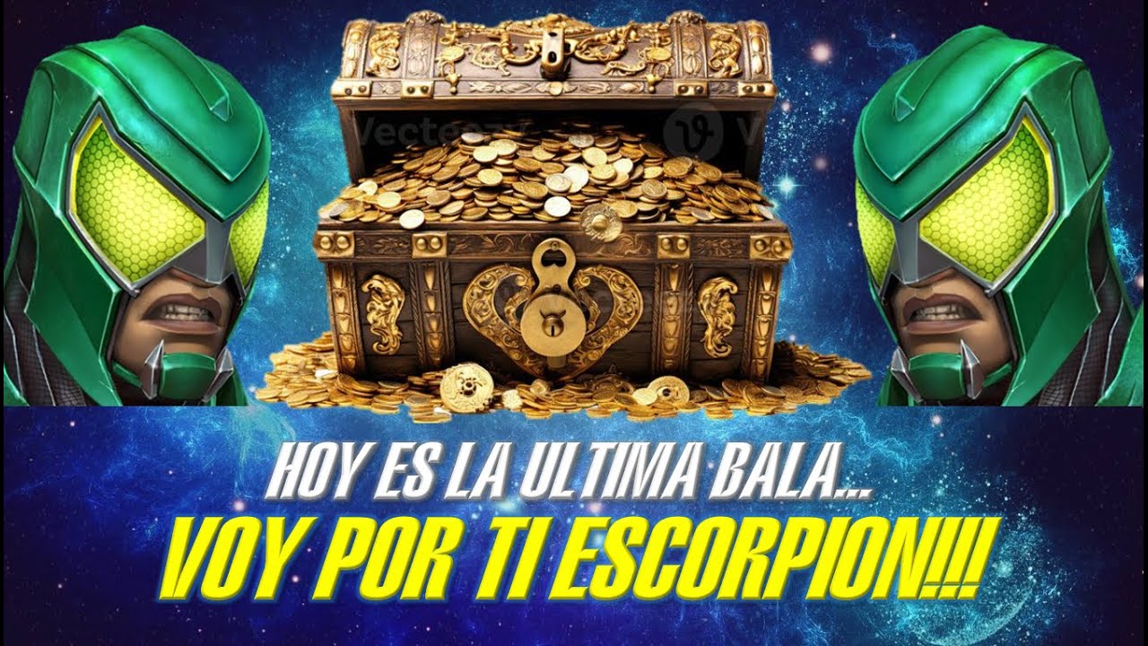 HOY ES LA ULTIMA BALA PARA ESCORPION - COLISEO CON CONDE NEFARIO Y PIEZA STAR LORD STELLAR!!! - MCOC