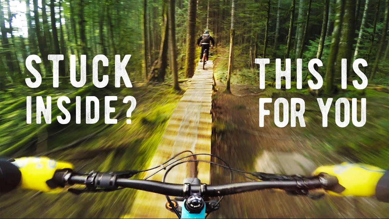 Stuck Inside? Here's 15 MIN of MTN Bikers BLASTING through BC forests 😍
