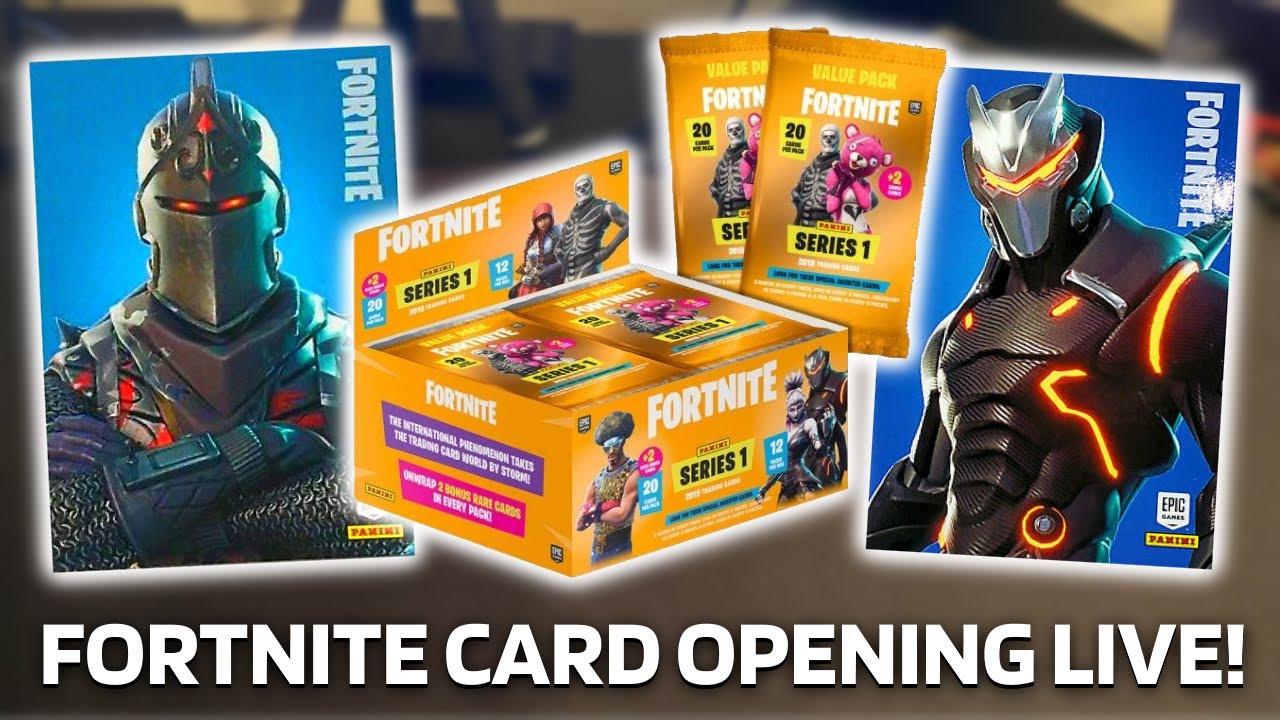 Fortnite Trading Cards Opening LIVE! (Series 1, Series 2 + RELOADED)