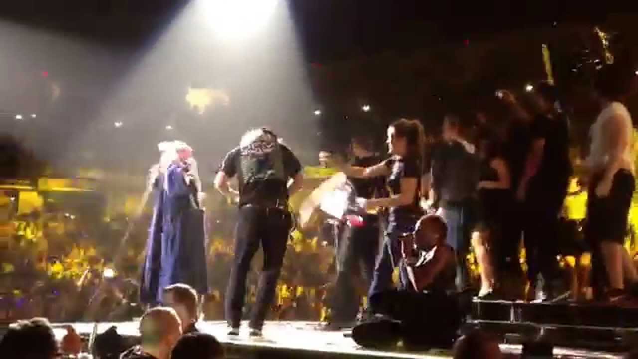 Neon lights tour end with pranks! Demi Lovato. Indianapolis.