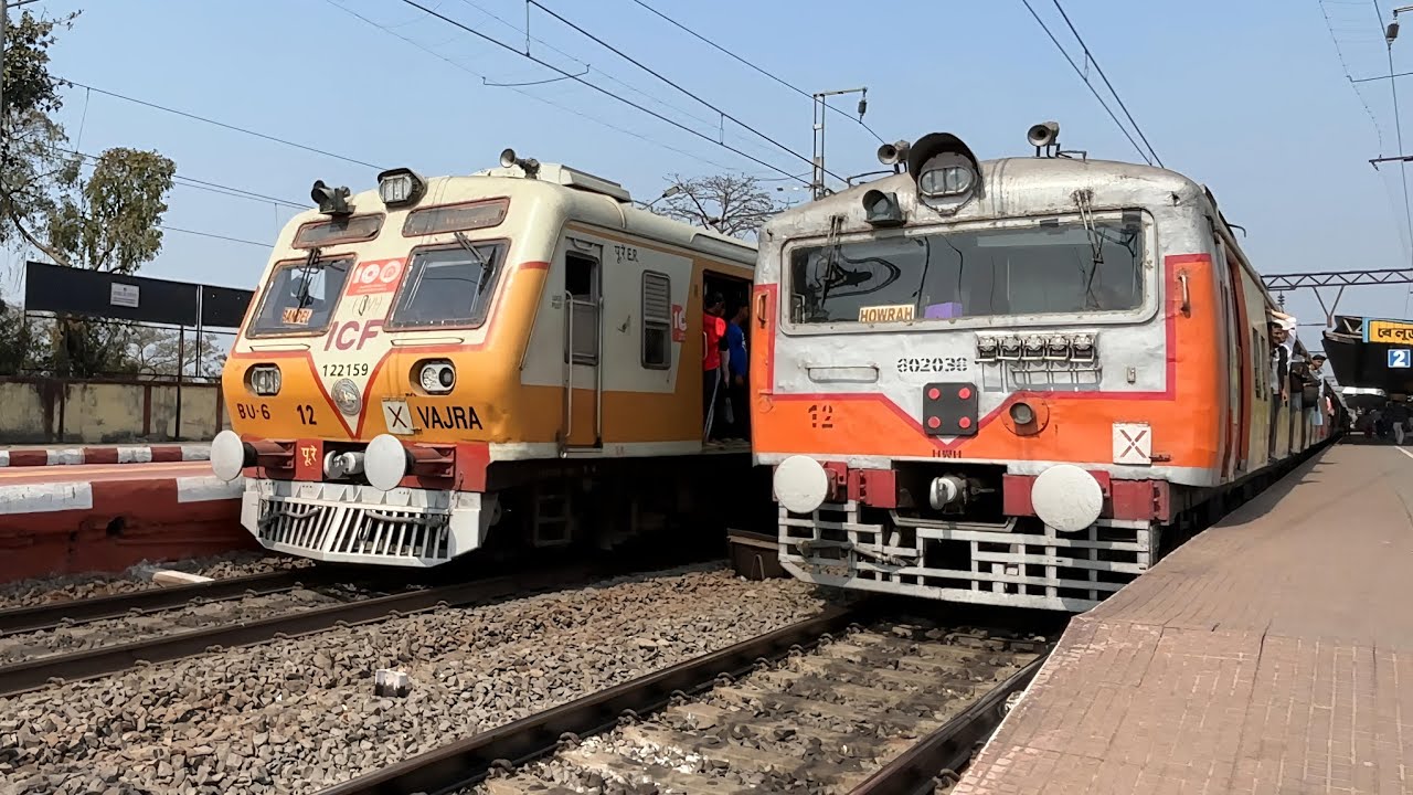 Unique Looking EMU Train+ Vande Bharat+ Amrit Bharat+ Express Train BWN Chord & Mail Line Sportted