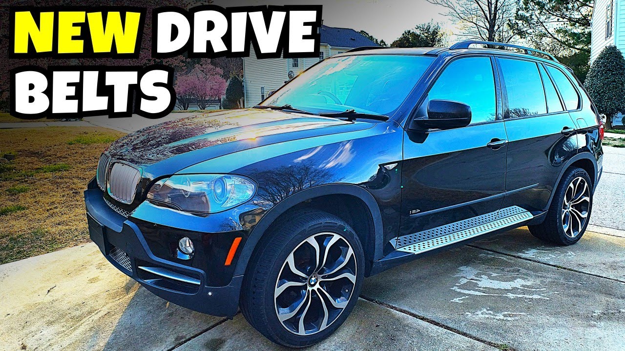 BMW X5 4.8i | E70 serpentine & A/C belt replacement | accessory drive belt removal