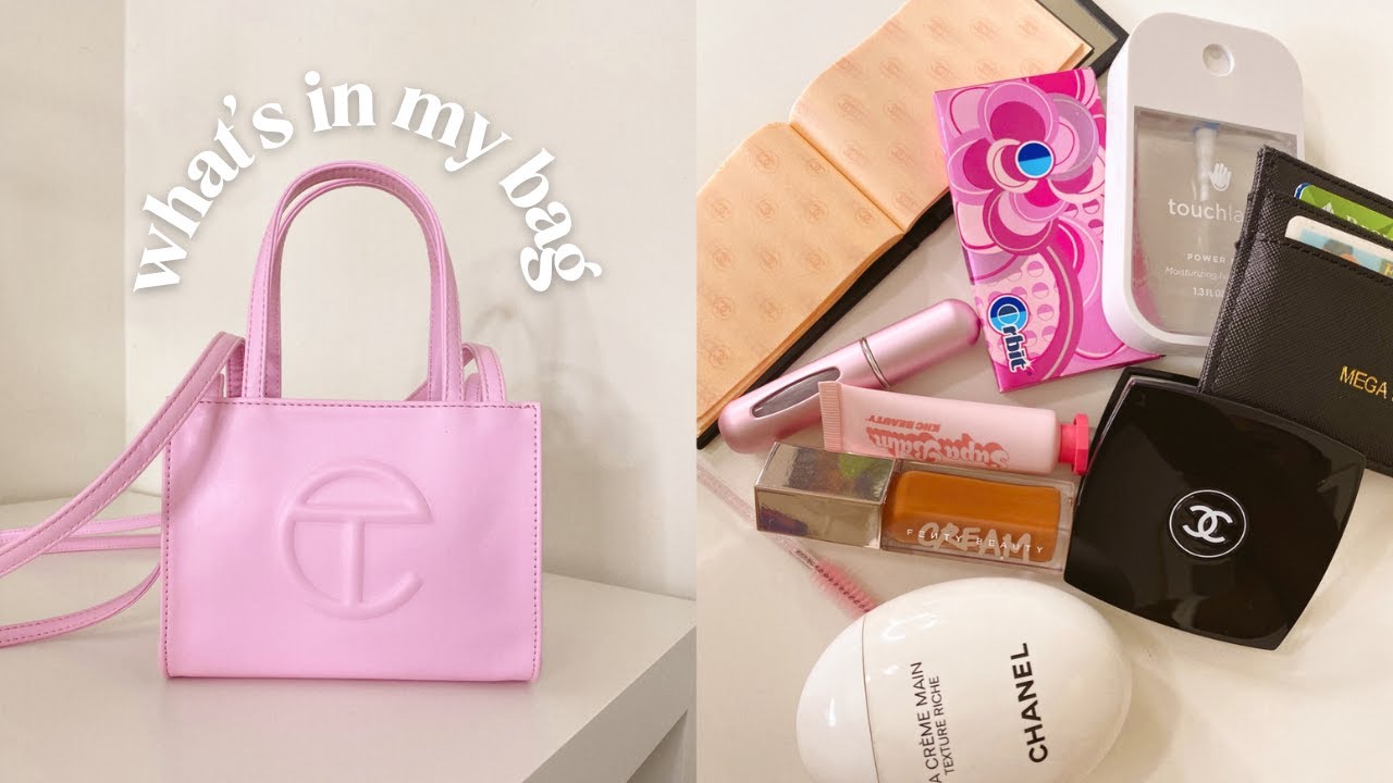 What's in my Bag | Small Bubblegum Pink Telfar | Everyday Purse Essentials