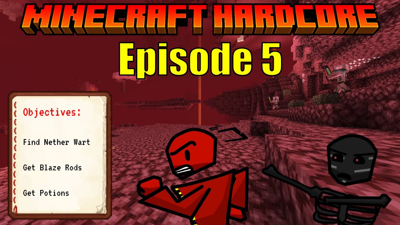 Exploring The Nether In Minecraft Hardcore
