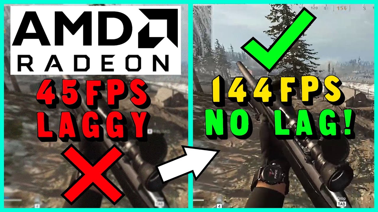 🔴 BEST *AMD* PC Settings for Cold War Warzone! (BOOST FPS + REDUCE STUTTERS) 🔴