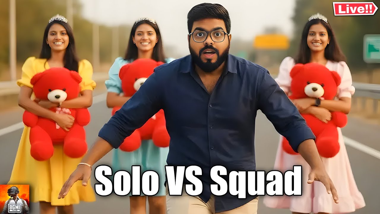 Solo Vs Squads🔥 BGMI 4.2 Update Live #shorts #shortsfeed #shortslive #bgmi