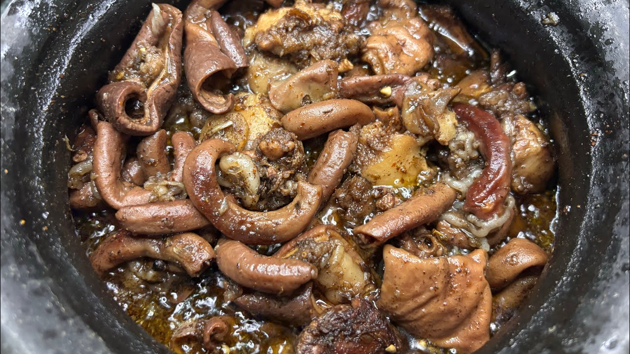 Pork innards | Naga style pork innards |