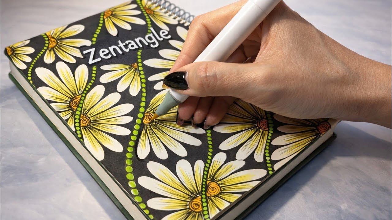 When Flowers Become Art: A Mesmerizing Zentangle Journey