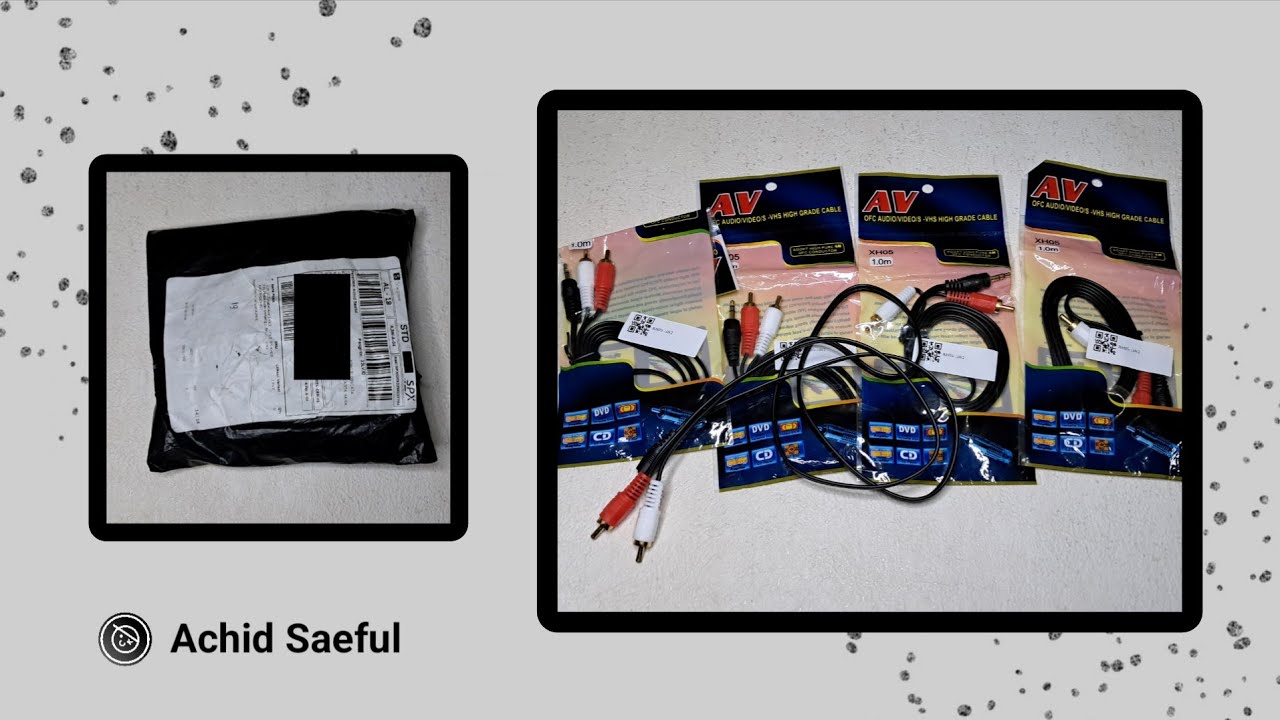 Unboxing Kabel RCA 2 In 1 Audio | No Talking
