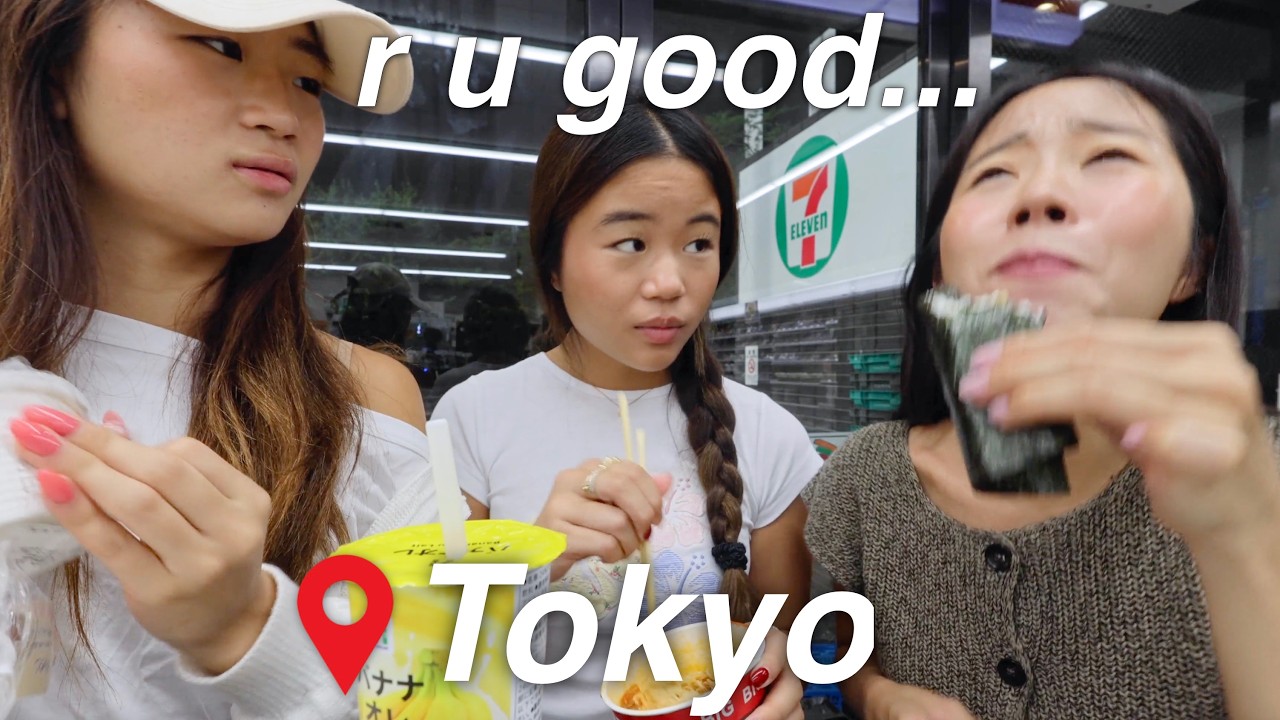 ONLY EATING CONVENIENCE STORE FOODS FOR 24 HOURS in TOKYO!!