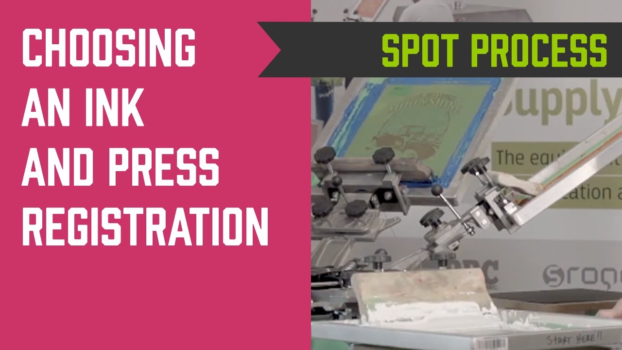 How to Select Ink and Registering Four Color Process Screen Printing