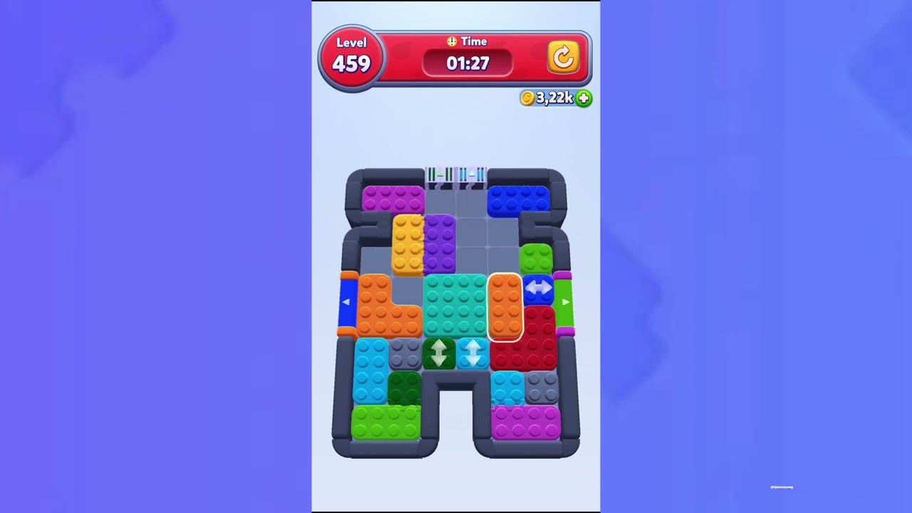 Color Block Jam Level 459 Solution Walkthrough