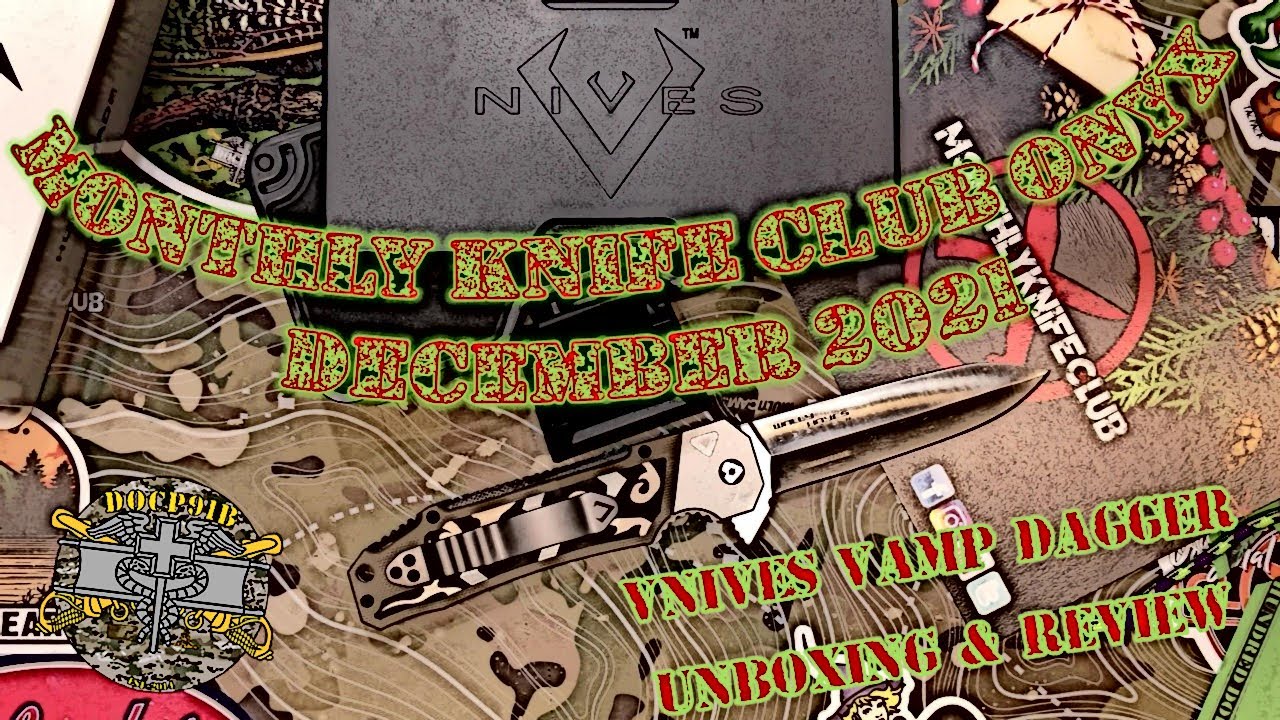 Monthly Knife Club Onyx &mdash; декабрь 2021 г. &mdash; Vnives VAMP Dagger &mdash; распаковка и обзор