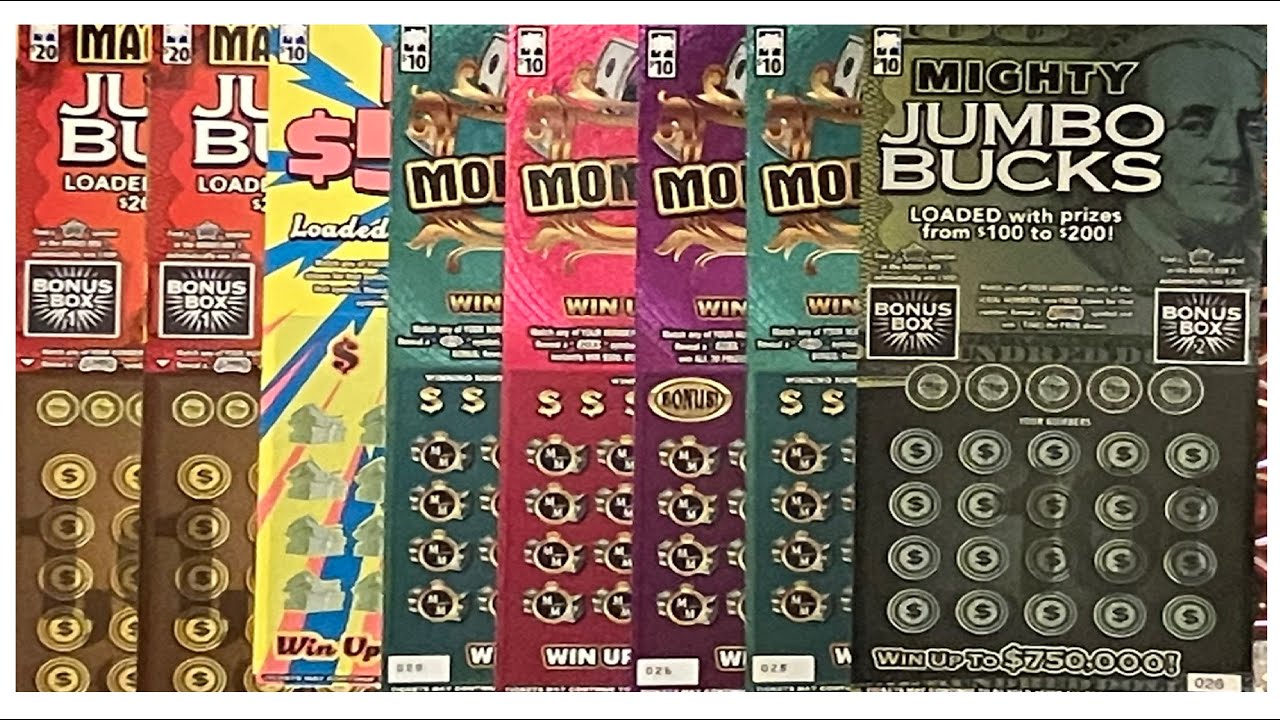 Новый набор мгновенных лотерейных билетов SC Mighty JUMBO Bucks & 2nd Chance My Money Maker. ✨🎉