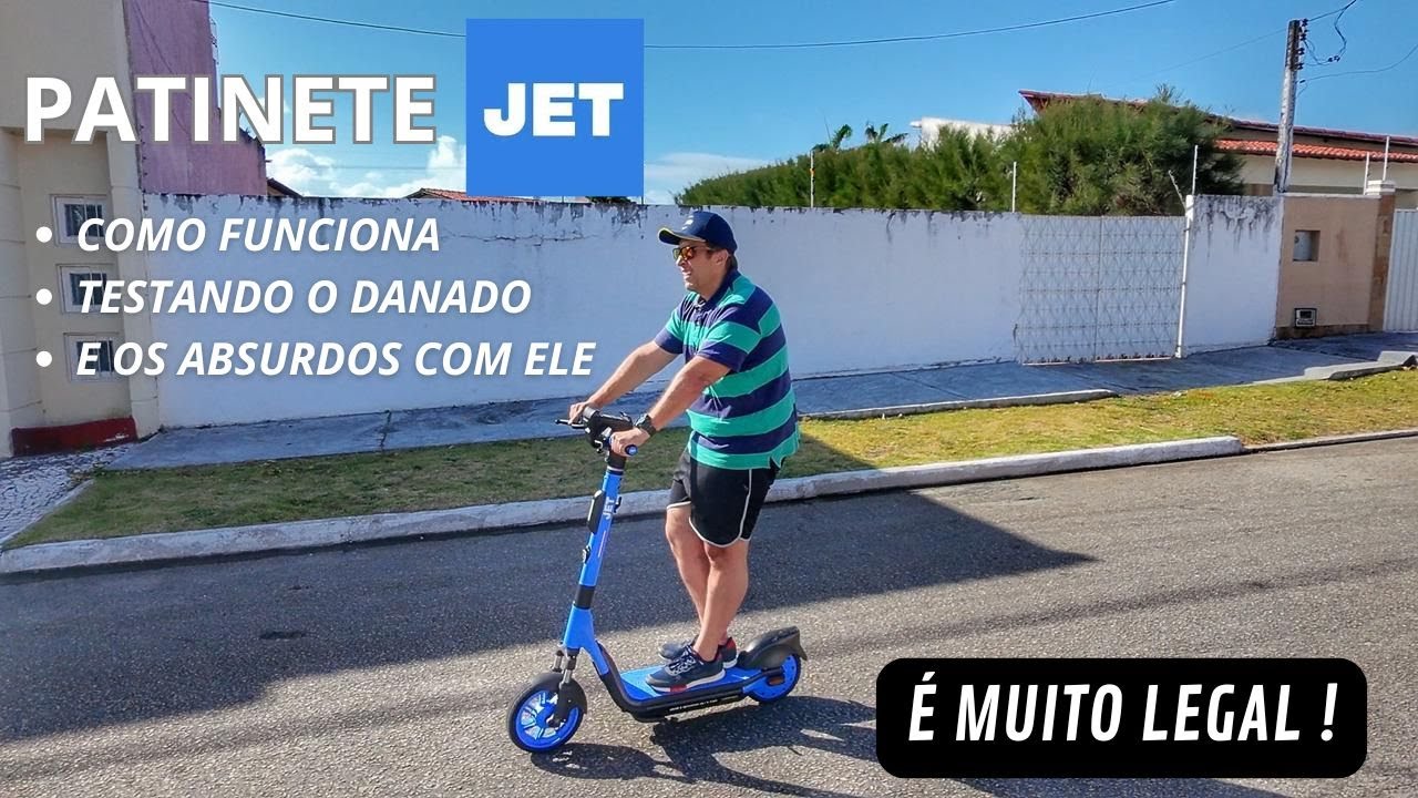 Como funciona e os ABSURDOS sobre o PATINETE JET