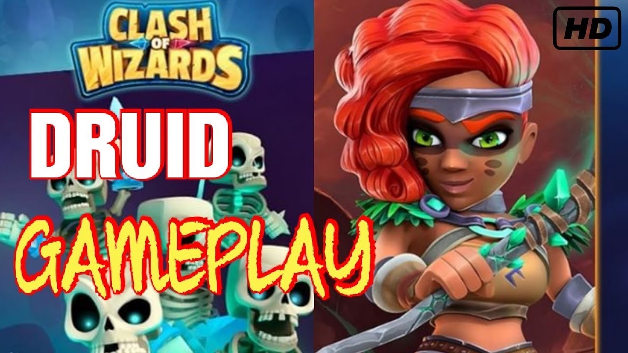 CLASH OF WIZARDS DRUID GAMEPLAY!!