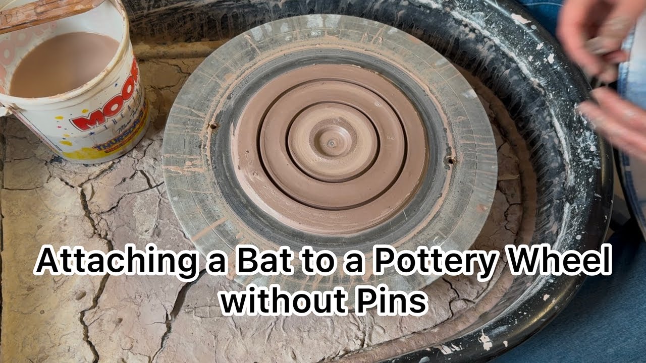 Attaching a Bat to a Pottery Wheel without Pins