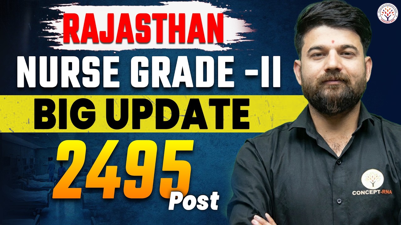 Rajasthan Nurse Grade 2 Vacancy 2026 | 2495 Post | Rajasthan Staff Nurse New Vacancy | Sagar Sir