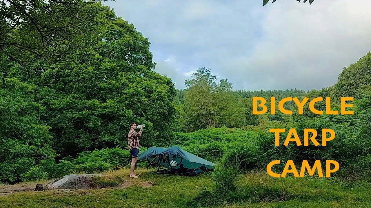 Bikepacking Tarp Wild Camp in Irish Valley - Cold Water Swimming 🍀Wild Camping Ireland