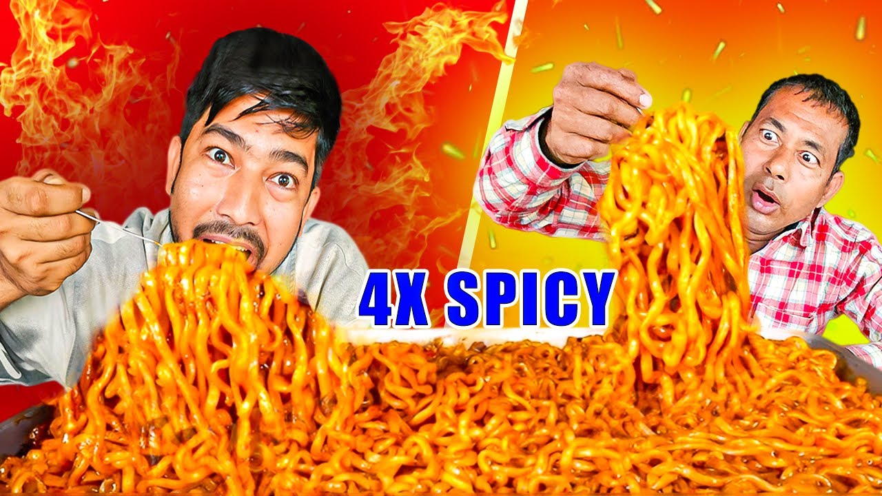x Spicy Current Noodles 2 Pack with Eggs | Extreme Spicy Mukbang | Eating Show 2025 | पिरो करेन्ट |