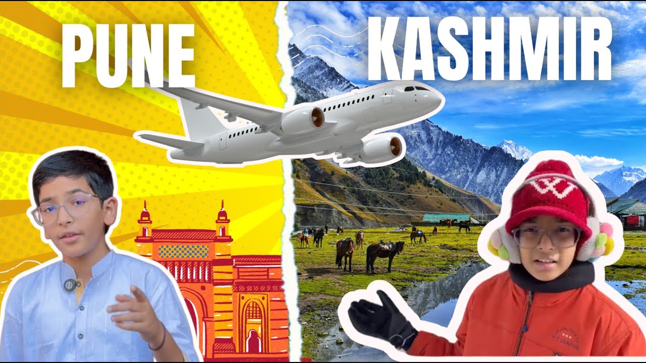 Aamchi Pahili Plane Journey! ✈️❄️ Kashmirchi Swargiy Safar Suru Zali!