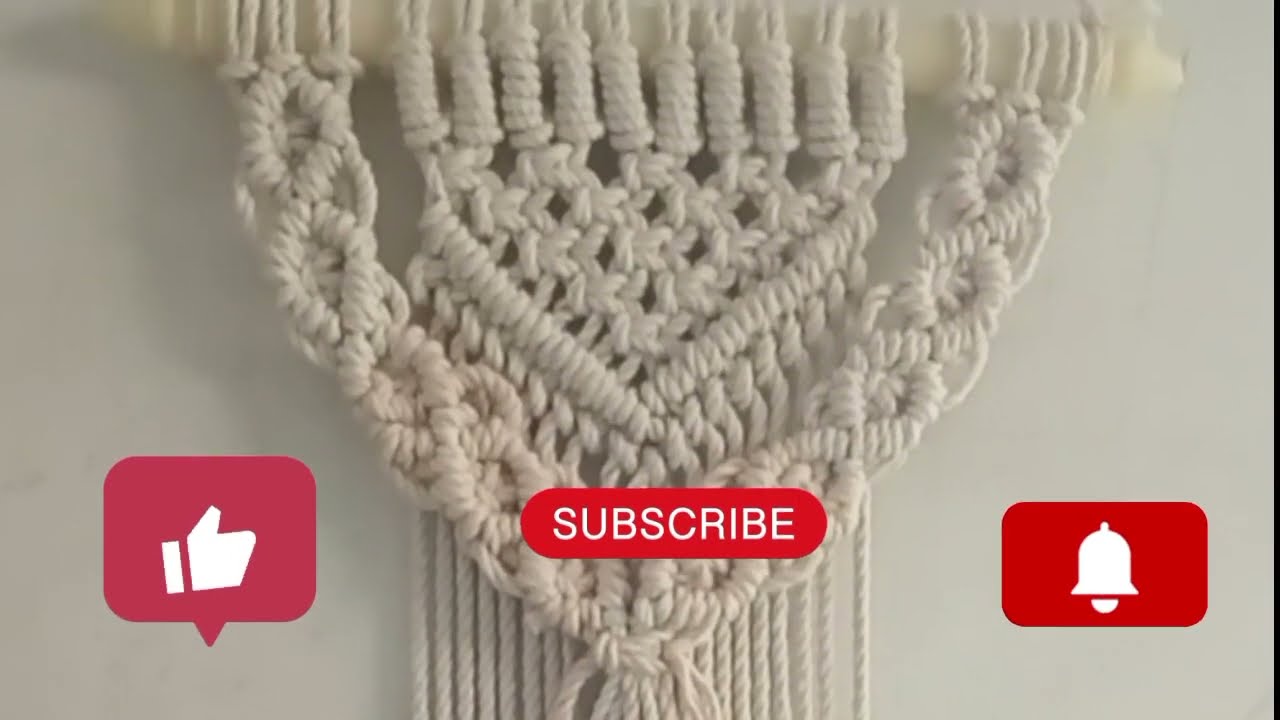 easy to create macrame wall hanger idea