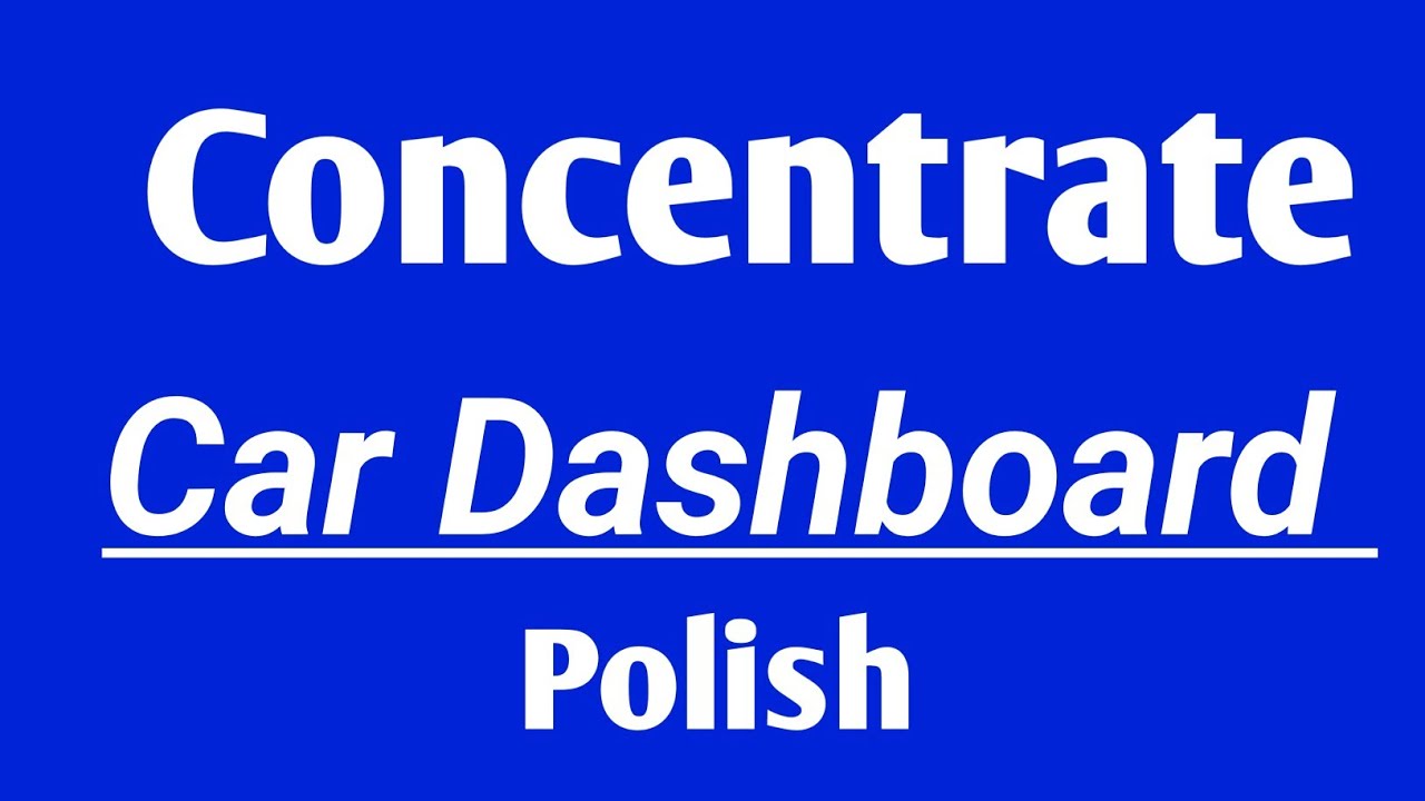 DASHBOARD POLISH CONCENTRATE | Car Polish Formulation Available #Dashboardpolish 