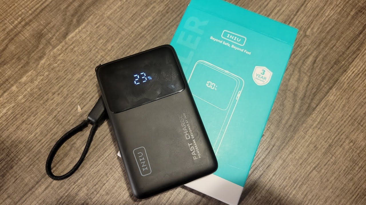 INIU P55-E2 10,000 mAh power bank unboxing and review.