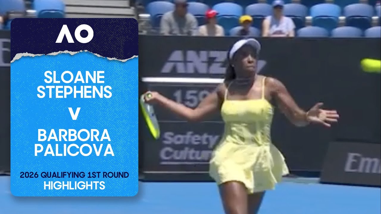 Sloane Stephens v Barbora Palicova Highlights | Australian Open 2026 Qualifying First Round