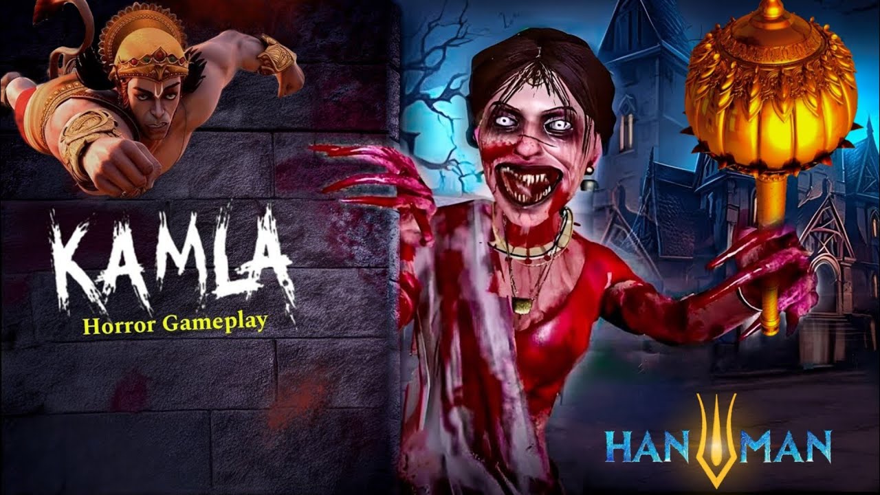 Playing As Kamla 😱 In Hanuman ji ~#granny #horror #kamla #playing #bhoot 