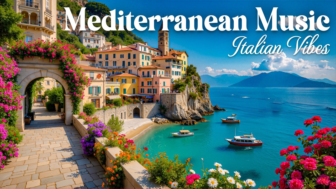 Morning Coffee & Italian Music - Scenic Coastal Italy & Chill Mediterranean Music