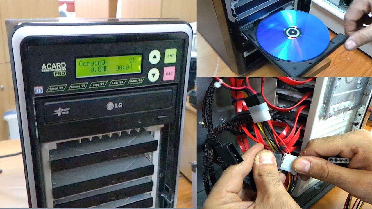How to build a custom CD/DVD Duplicator with an Acard ARS controller