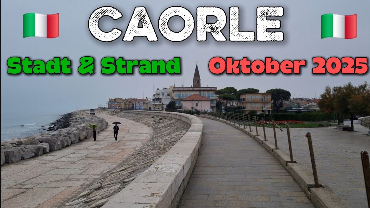 Caorle im Oktober 2025 [4k] ( Italien / Strand / Stadt / Menschen / Urlaub )