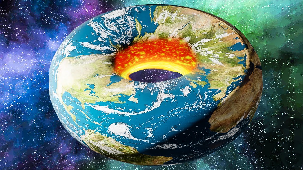 when you turn earth into a donut shaped planet
