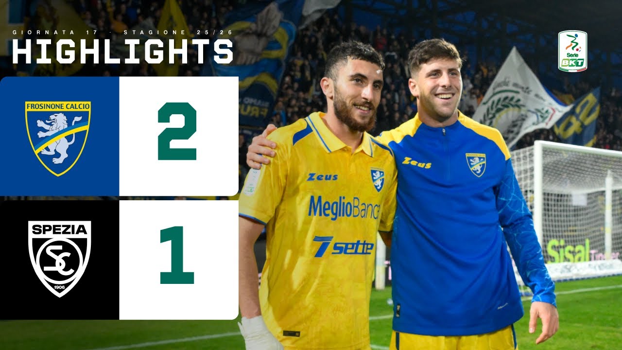 Frosinone - Spezia 2-1 | La squadra di ALVINI vola: 5ª di fila e vetta solitaria | HL Serie BKT