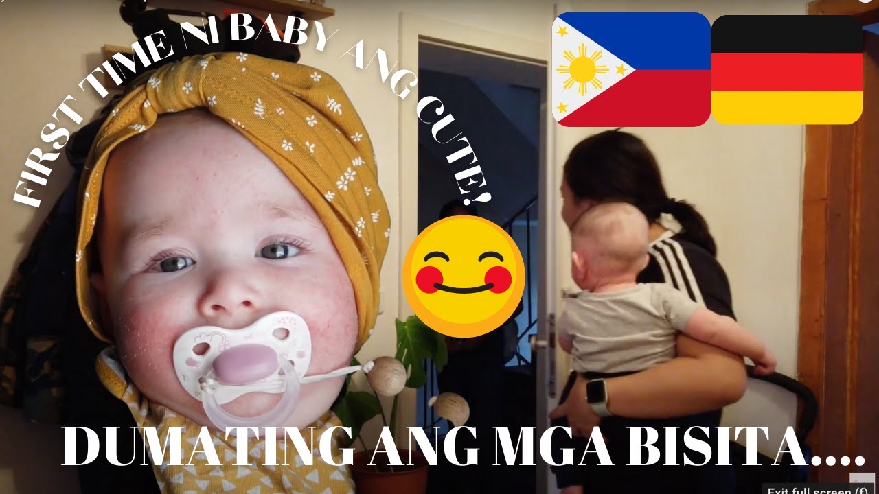 ANG CUTE NI BABY FIRST TIME NIYA ☺️DUMATING ANG MGA BISITA😅 late upload