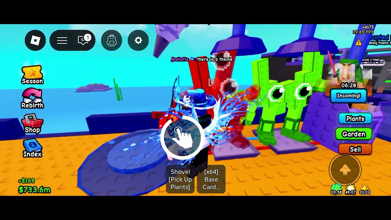 Ucupano main game Roblox yang bernama plants vs Brainrot saat update #roblox #plantsvsbrainrot 