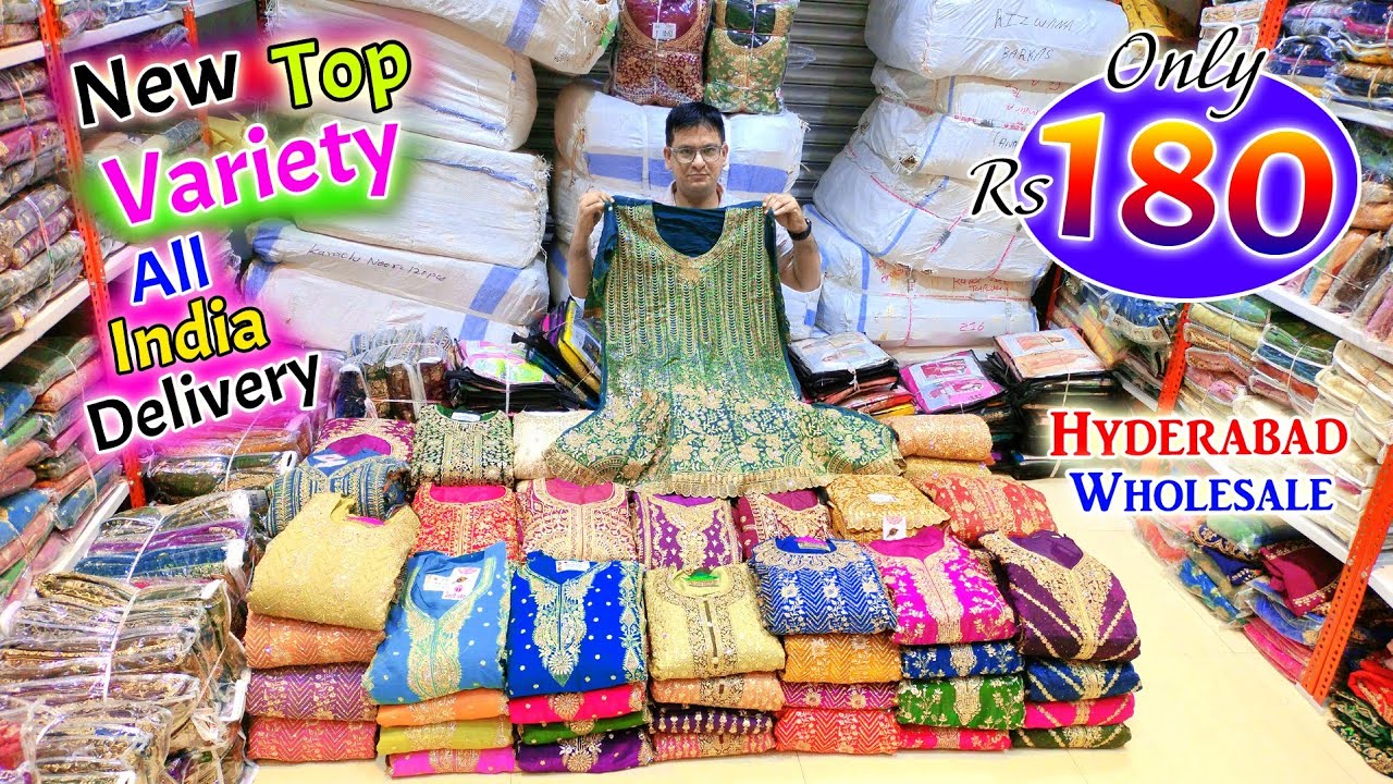 Hyderabad Wholesale New Top Variety Only 180.Rs 🚚All India Delivery 🚚 || G.M Suits ||