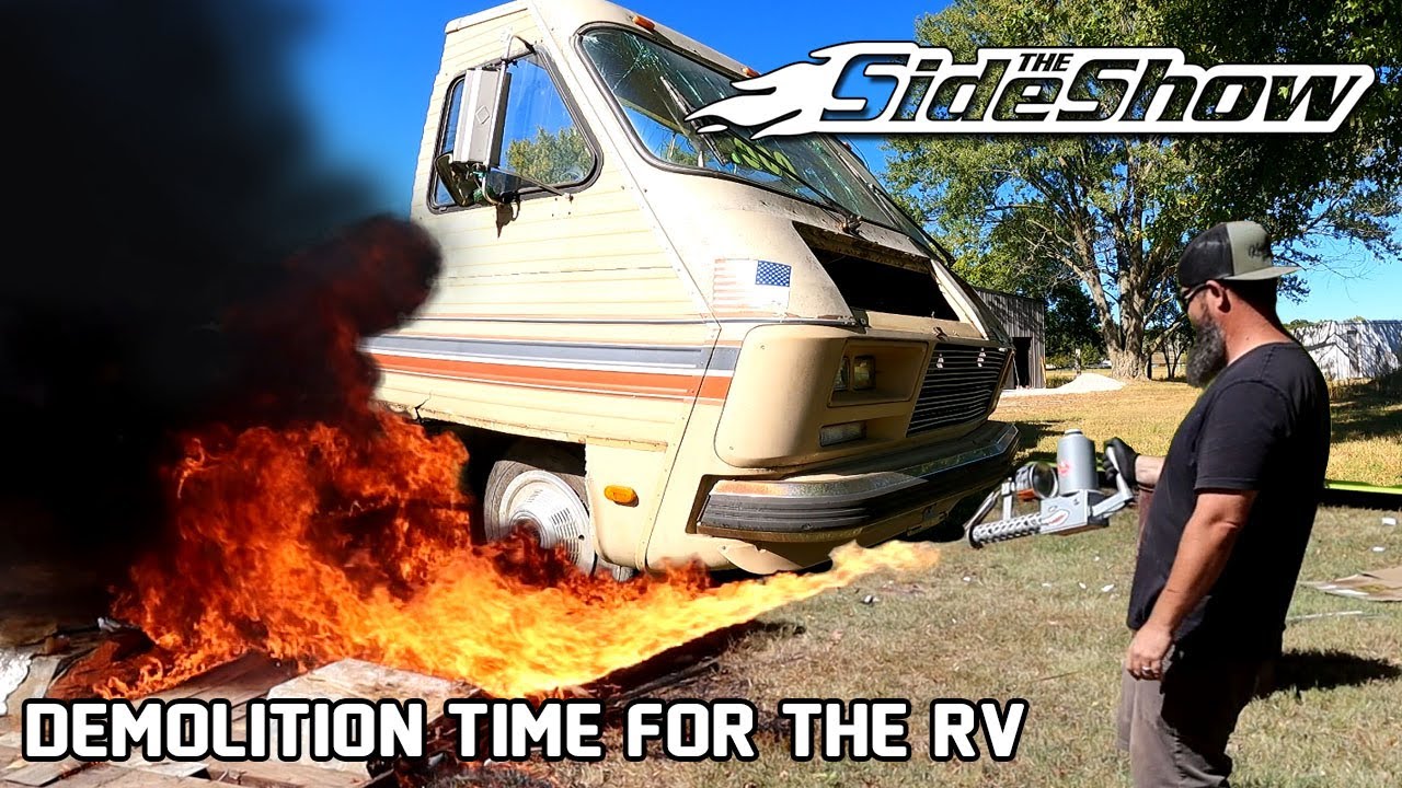 Demolition day for our Winnebago RV project 