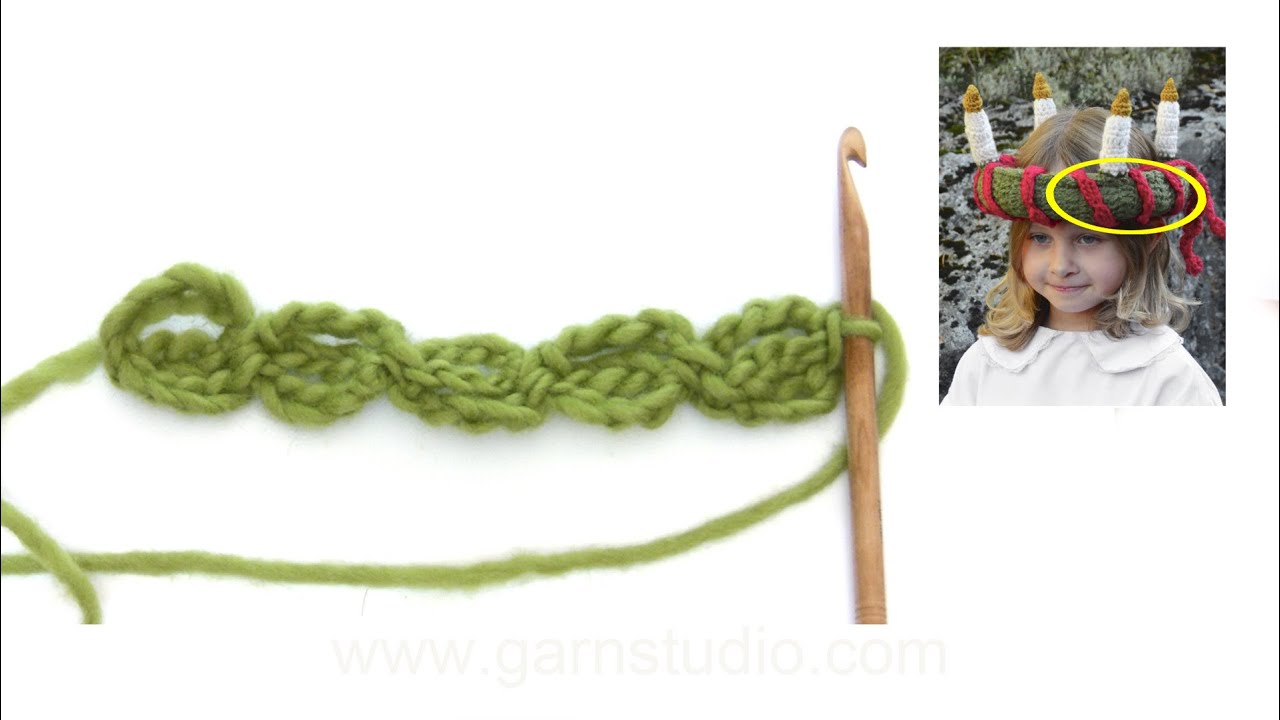 How to crochet the ties in DROPS Extra 0-1199