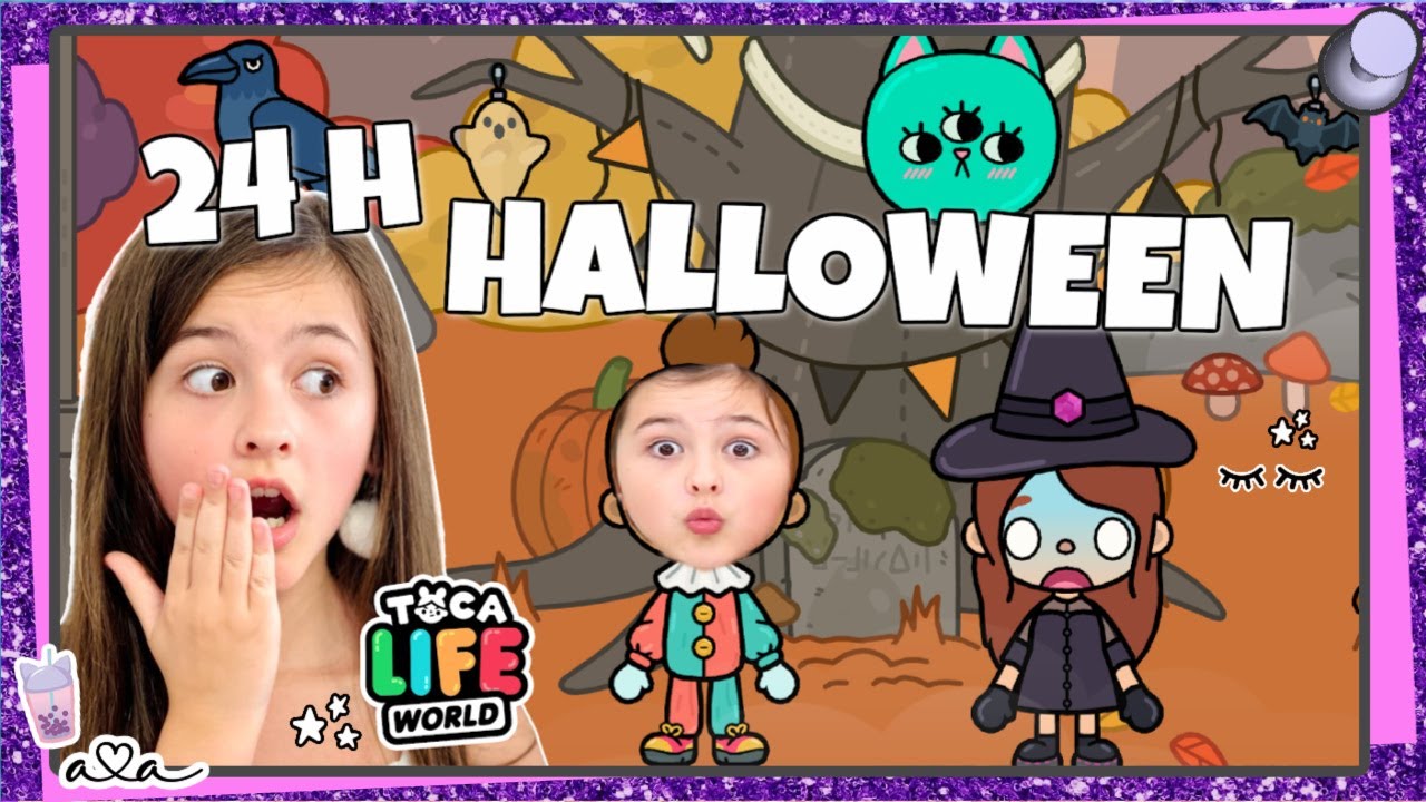 24h Halloween feiern in Toca Life World! 🎃 Bekommt Mama einen Dachschaden? 💜 Alles Ava Gaming