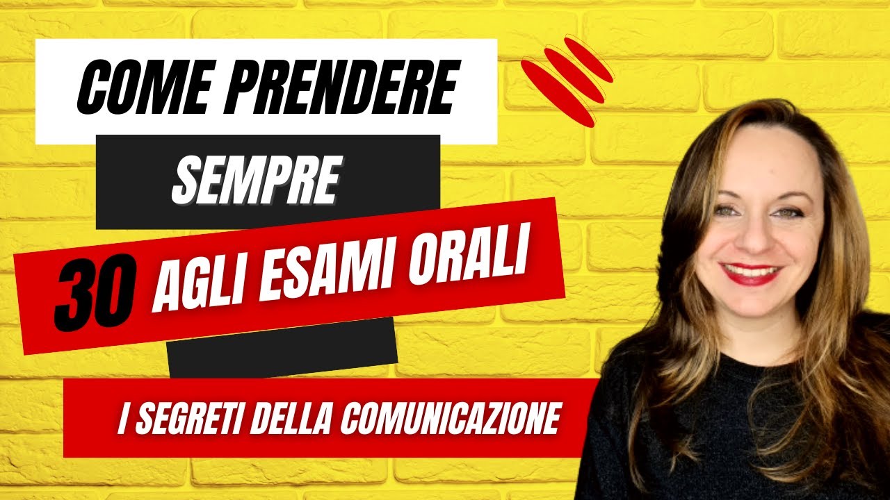 🔥ESAMI ORALI ALL'UNIVERSITA': COME OTTENERE SEMPRE IL MASSIMO PADRONEGGIANDO LA COMUNICAZIONE