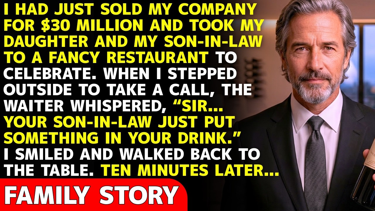 At My $30M Celebration, The Waiter Whispered: “Your Son-In-Law Spiked Your Drink” — 10 Min Later…