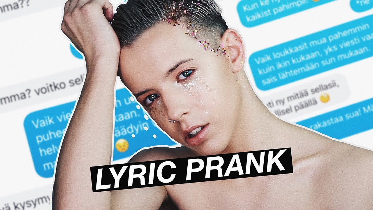 LYRIC PRANK #6 🤬 Vihaiselle frendille! : Vihaan Rakastaa sua 💔